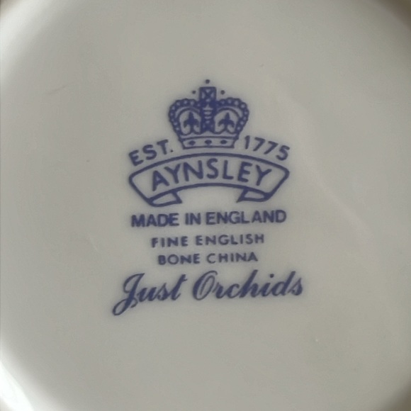 Vintage Aynsley Bone China Trinket Dishes- Just Orchids Pattern - Picture 6 of 10